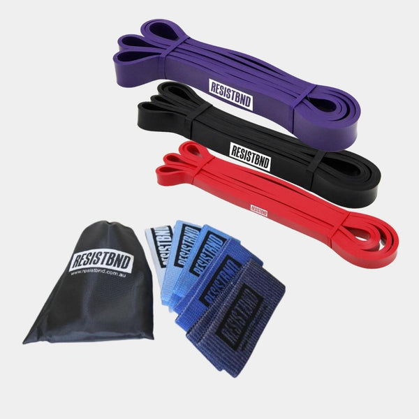 Resistance Bands - Fabric Resistance Bands with Power Bands Bundle